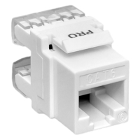 Модуль Keystone TERACOM PRO Cat.6 RJ-45 неэкранированный 110 IDC 180 градусов белый EKF TRP-KSTN-180D-6UTP-WH