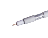 Кабель коаксиальный RG-6 белый CCS 1,00 / Conduct. 15% / Al 32х0,12 / PVC Net.on 100м (RG-6/32 ССS) SUPRLAN 03-0101