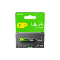 Батарейка алкалиновая c технологией G-tech GP Ultra Plus Alkaline 24А AАA - 4 шт. на блистере 1195