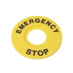 Маркировка для кнопки аварийного останова Emergency Stop D60 Systeme Electric SBY9360