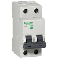 Выключатель автоматический двухполюсный 16A C 4.5кА EASY 9 Schneider Electric EZ9F34216