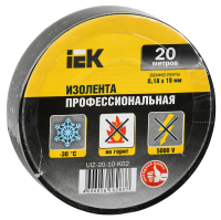 Изолента ПВХ черная 19мм 20м IEK UIZ-20-10-K02