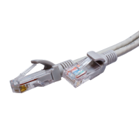 Патч-кордUTP 5e 4x2 26AWG (7x0.16mm) Cu LSZH серый 1м SUPRLAN 10-0142