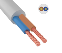 Провод ПВС 2х1-0.660 белый ТРТС Элкаб 101722     