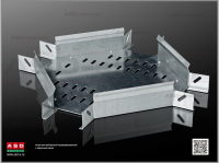Лоток крестообразный ЛКПц300х65 S=1.2мм перфорированный оцинкованный ASD-electric EI-01.17.41.039