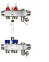 Коллекторная группа SSM-2RF set 2 контура 1' x 3/4' с расходомерами и кронштейнами Ридан 088U0952R