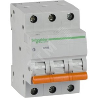 Выключатель автоматический трехполюсный 6А С ВА63 4.5кА Schneider Electric 11221