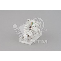 Розетка (Вставка) 45х225 (аналог Mosaic) с наклонным модулем RJ-45 категории 5е Hyperline 35210