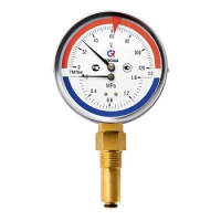 Термоманометр радиальный ТМТБ-31Р.2, 0...150С, 0...0,6 МРа 1/2' кл.2.5 РОСМА 00000002344