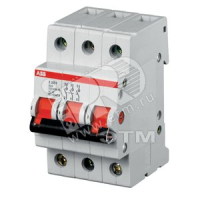 Рубильник 3п SD203 25A рычаг красный ABB 2CDD283101R0025