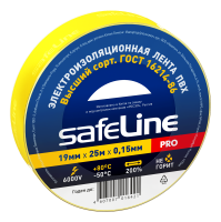 Изолента Safeline 19/25 желтый SafeLine 12127