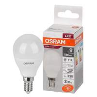 Лампа светодиодная LED 5Вт Е14 CLP40 4000K матовый шар Osram LEDVANCE 973343 4052899973343