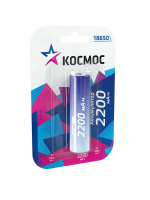 Аккумулятор 2200мАч 18650 Li-ion 1BL Космос KOC18650Li-ion22UBL1