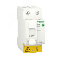 ВЫКЛЮЧАТЕЛЬ ДИФФЕРЕНЦИАЛЬНОГО тока (УЗО) 25А 2П 30мА тип AC RESI9 Schneider Electric R9R51225