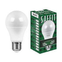 Лампа светодиодная LED 12вт Е27 белый SAFFIT SBA6012 55008